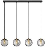 GLOBO LIGHTING H&auml;ngeleuchte EUSEBIUS, ohne Leuchtmittel, H&auml;ngelampe schwarz...