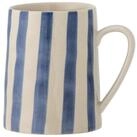 Bloomingville Becher Bloomingville Becher BEGONIA Blau Streifen 440 ml