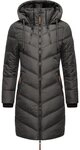 Marikoo Wintermantel Armasa modischer Damen Winter Steppmantel mit Kapuze