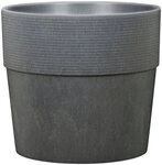 Scheurich Blumentopf CARBON 40/266 GROOVE+, frostfest, UV-best&auml;ndig,