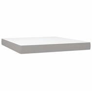 Boxspringmatratze Taschenfederkernmatratze Mittel Hellgrau 160x200x20 cm Stoff,