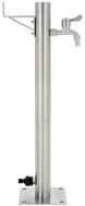 vidaXL Wassertank, Garten-Wassers&auml;ule Edelstahl Rund 65 cm