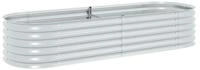 vidaXL Hochbeet Garten-Hochbeet 240x80x44 cm Verzinkter Stahl Silbern (1 St)