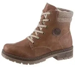 Rieker Winterboots Winterstiefelette, Blockabsatz, in trendiger Used-Optik...