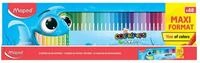 MAPED Filzstift Faserschreiber Color'Peps Ocean - 48er Kartonetui.
