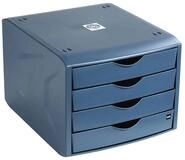 HELIT Schubladenbox the green chameleon, mit 4 Schubladen, geschlossen, stapelbar,