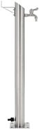 vidaXL Wassertank, Garten-Wassers&auml;ule Edelstahl Rund 95 cm