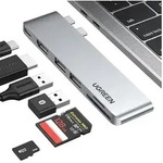 UGREEN Speicherkartenleser 6 in1 Multifunktionsadapter USB-C Kartenleseger&auml;t f&uuml;r