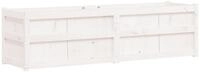 vidaXL Blumentopf Pflanzk&uuml;bel Wei&szlig; 180x50x50 cm Massivholz Kiefer (1 St)
