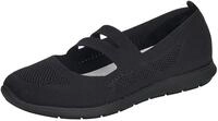 Riemchenballerina REMONTE, Damen, Gr. 36, schwarz, Textil, Schuhe Riemchenballerina,