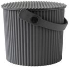 Hachiman Aufbewahrungsbox Hachiman Omnioutil Mini-Eimer Dunkelgrau 4 l