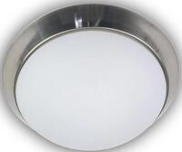 niermann Deckenleuchte Opal matt, Dekorring Nickel matt, LED, LED wechselbar,