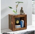 FINEBUY Beistelltisch FB45324 KALKUTTA 45 x 45 x 35 cm Wohnzimmertisch Cube...