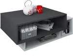 VCM Couchtisch Esila Runila B. 88 x T. 50 x H. 35 cm, Stauraum f&uuml;r...