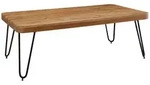 Wohnling Couchtisch WL1.512 Design BAGLI Massivholz Akazie Wohnzimmertisch 115...