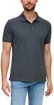 Poloshirt S.OLIVER, Herren, Gr. S, grau (dunkelgrau), Jersey, Obermaterial: 100%