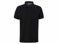s.Oliver Kurzarmshirt Poloshirt aus Baumwolle Logo schwarz S