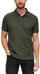 Poloshirt S.OLIVER, Herren, Gr. S, gr&uuml;n (olive), Jersey, Obermaterial: 100%