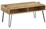 vidaXL Couchtisch Couchtisch Massivholz 100x60x45 cm braun