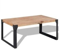 vidaXL Couchtisch Couchtisch Massivholz 100x60x45 cm