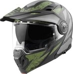 Bogotto Motorradhelm FG-102 Safari Fiberglas Enduro Klapphelm Helm, Vorbereitet F&uuml;r