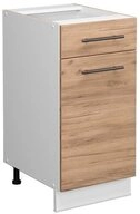 Vicco Unterschrank Fame-Line, Goldkraft Eiche/Wei&szlig;, 40 cm ohne Arbeitsplatte...