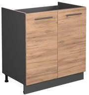 Vicco Unterschrank Fame-Line, Goldkraft Eiche/Anthrazit, 80 cm ohne...