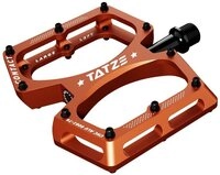 Tatze Plattformpedale Tatze Pedal CONTACT CNC L orange Plattform 10 Pins je...