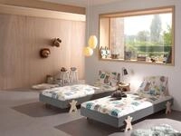 Vipack Kinderbett Modulo, stapelbares Einzelbett, inkl. Rolllattenrost, 2 Farben
