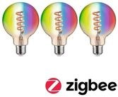 Paulmann LED-Leuchtmittel Smart Filament 3er-Pack G95 470lm 2200K-6500K gold...