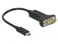 Delock USB 2.0 Adapter [1x USB-C&reg; Stecker - 1x RS232-Stecker] 63908 0.15 m