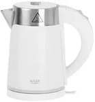 Adler Wasserkocher AD 1372 White, 0,6 l, 800,00 W, Wei&szlig; 360&deg; Drehbarer Sockel