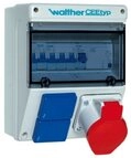 Walther Elektroauto-Ladestation Walther Werke Steckdosenkombination 6921109