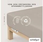 Schlafgut Spannbettlaken CASUAL Bettlaken 100% gek&auml;mmte Bio-Baumwolle, 150...
