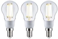 Paulmann LED-Leuchtmittel Efficient-Line 3er Pack Tropfen 525lm 2,5W 3000K klar...