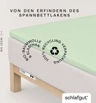 Schlafgut Spannbettlaken PURE TOPPER Bio-Baumwolle mit Elasthan 170 g/m&sup2; f&uuml;r...