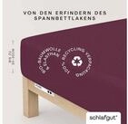 Schlafgut Spannbettlaken PURE Bio-Baumwolle mit Elasthan, 170 g/m&sup2;, Bettlaken,