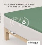 Schlafgut Spannbettlaken PURE TOPPER Bio-Baumwolle mit Elasthan 170 g/m&sup2; f&uuml;r...