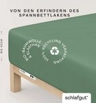 Schlafgut Spannbettlaken PURE BOXSPRING Bio-Baumwolle mit Elasthan, 170 g/m&sup2;,