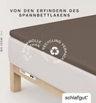 Schlafgut Spannbettlaken PURE TOPPER Bio-Baumwolle mit Elasthan 170 g/m&sup2; f&uuml;r...