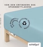 Schlafgut Spannbettlaken PURE BOXSPRING Bio-Baumwolle mit Elasthan, 170 g/m&sup2;,