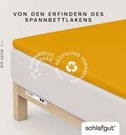 Schlafgut Spannbettlaken PURE TOPPER Bio-Baumwolle mit Elasthan 170 g/m&sup2; f&uuml;r...
