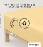Schlafgut Spannbettlaken PURE BOXSPRING Bio-Baumwolle mit Elasthan, 170 g/m&sup2;,