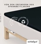 Schlafgut Spannbettlaken PURE TOPPER Bio-Baumwolle mit Elasthan 170 g/m&sup2; f&uuml;r...
