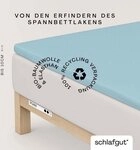 Schlafgut Spannbettlaken PURE TOPPER Bio-Baumwolle mit Elasthan 170 g/m&sup2; f&uuml;r...