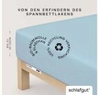 Schlafgut Spannbettlaken PURE Bio-Baumwolle mit Elasthan, 170 g/m&sup2;, Bettlaken,