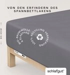 Schlafgut Spannbettlaken PURE BOXSPRING Bio-Baumwolle mit Elasthan, 170 g/m&sup2;,