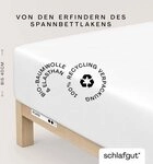 Schlafgut Spannbettlaken PURE BOXSPRING Bio-Baumwolle mit Elasthan, 170 g/m&sup2;,