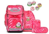 ergobag Schulranzen Cubo (5tlg., inkl. Sportbeutel, Federm&auml;ppchen,