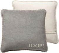 JOOP! Dekokissen JOOP! Melange-Doubleface Kissenh&uuml;lle Silber-Natur 50 x 50cm